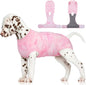 FUAMEY Recovery Suit for Dogs After Surgery,Soft Breathable Dog Bodysuit E-Collar & Cone Alternative Surgical Suit,Male Female Dog Neuter Spay Suits Anti Licking Wounds Onesie Pink Tie Dye XS