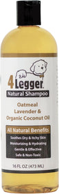 All Natural Organic Oatmeal Dog Shampoo for Itchy Skin with Aloe, Coconut & Lavender Essential Oil, Hypoallergenic, Moisturizing for Normal, Dry, Itchy, or Sensitive Skin, USA Made, 16 oz