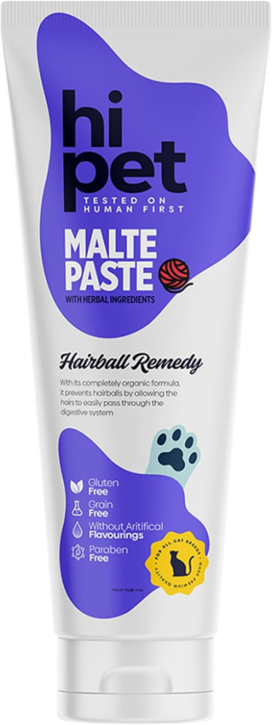 Anti-Hairball Malt, Cat Treats Lickable, Hairball Treatment for Cats, Supports Digestive System, 2.65 Oz (Pack of 1)