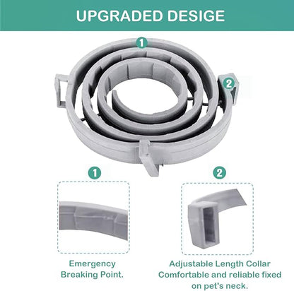 Flea Collar for Dogs, Flea and Tick Prevention for Dogs Collar, Dog Flea and Tick Treatment, 2 Collars, 12 Months Prevention, One Size Fits All