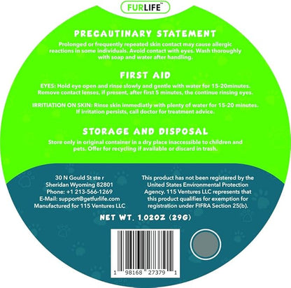 FurLife Flea and Tick Collar for Dogs – Waterproof Grey Dog Collar, Pet Supplies for Tick and Flea Prevention for Dogs, Safe for All Breeds