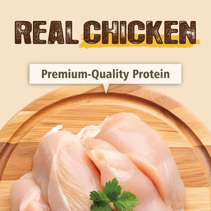 Gootoe Soft Chicken Jerky Cuts 1 lb, Dog Treats, All Natural, Hypoallergenic & Grain-Free, High-Protein, Healthy & Easily Digestible, Soft Texture, Resealable