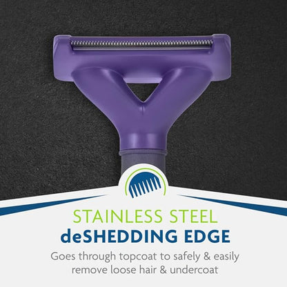 FURminator deShedding Tool For Medium/Large Cats, Short Hair, Removes Loose Hair From Shedding