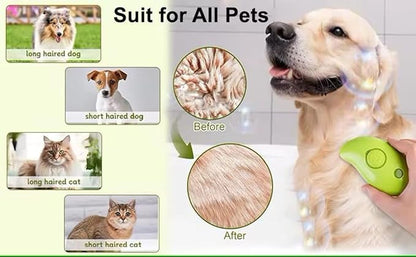 2024 3-in-1 Pet Grooming Tool: Detangling Brush for Massage and Hair Removal, Versatile for Cats and Dogs