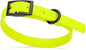 Dogline Biothane Waterproof Dog Collar Strong Coated Nylon Webbing with Black Hardware Odor- Proof for Easy Care Easy to Clean High Performance Fits Small Medium or Large Dogs, Safety Yellow