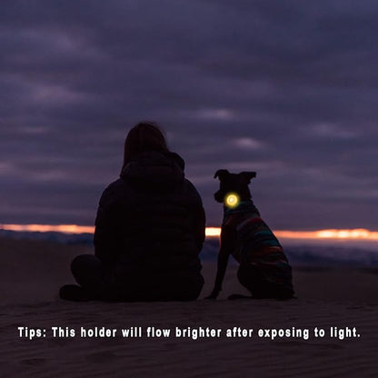 Airtag Holder for Dog Collar, Cibaabo Silicone Air Tag Case Cover Compatible with Apple Airtags for 0.8-1.2inch Cat Pet Collar Harness Loop