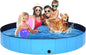 Foldable Dog Pool - 79" x 12" Anti-Slip Portable Dog Swimming Pool, Hard Plastic Collapsible Kiddie Pool for Outdoor and Indoor for Pets Dogs Cats and Kids