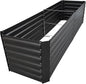 8x2x2FT Metal Raised Garden Bed Kit, Galvanized Outdoor Garden Bed Planter Box for Vegetables, Flowers, Herbs, Succulents and More, Black