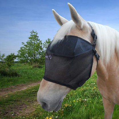 95% UV Eye Protection (Pony) Standard Horse Fly Mask - Help with Uveitis, Corneal Ulcer, Cataract, Light Sensitivity, Cancer. Designed to Stay On Your Horse, Off The Ground!