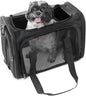 17.5" Pet Travel Carrier Bag - Collapsible Cat & Dog Carrier - Breathable, Durable & Spacious - Fits Small and Medium Pets up to 15lbs - Pet Travel Bag by Tebon