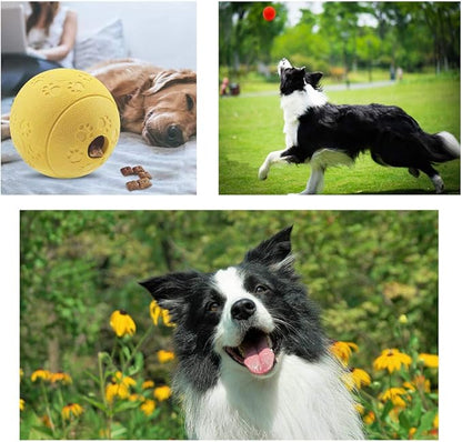 5 Different Functions Interactive Dog Puzzle Toys Balls for Medium Large Dogs, Food Treat Dispensing Dog Toys