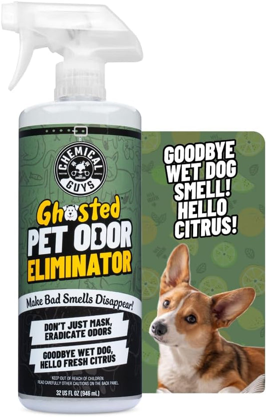 Ghosted Pet Odor Eliminator, Refresh Your Home, Car, Office, & More, from Chemical Guys (32 Fl Oz) - Fresh Citrus Scent - PCS10232