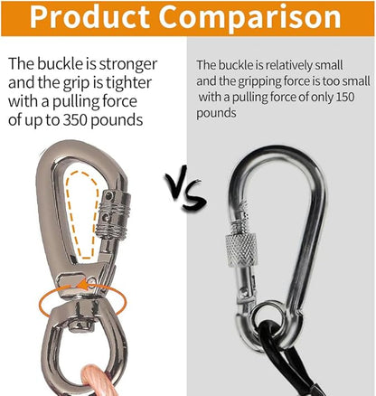 Dog tie Out Cable, 10/20/25/30/50/70/100 feet, Suitable for Dogs up to 350 pounds, Dog Cable with Swivel Buckle, Lightweight, Non-Winding, for Outdoor Camping, Yard Dog Cable (Orange, 70FT)