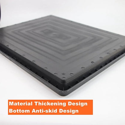 35"X22.6" Dog Grass Pad with Tray - Indoor/Outdoor Artificial Turf Potty Training Mat for Large Dogs, Portable Dog Litter Box for Balcony/Patio, Washable Reusable Pee Pad and Fake Grass for Dogs