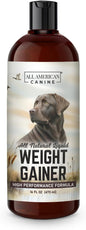 Dog Weight Gainer Liquid – High Calorie Dog Food Supplement for Rapid Weight Gain, Mass, and Recovery – Appetite Stimulant – 60 Servings