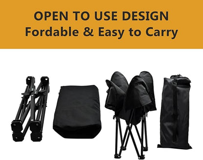 Elevated Dog Bed, Portable Raised Pet Cot for Outdoor and Indoor Folding Dog Cot Bed with Padded Filling Carrying Bag Included Pet Raised Travel Lounger for Camping Traveling (36x36x12inch)