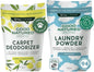 Good Natured Brand | Laundry Bundle | Carpet Freshener Lemon & Eucalyptus 31oz | Pet-Friendly Carpet Deodorizer | Laundry Powder Unscented 47oz | Hypoallergenic Laundry Powder 94 Loads