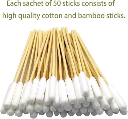 Dog Q Tips, Qtips Cotton Swabs for Dogs, 6-Inch Long Ear Cleaning Swabs, Wound Care, 800 Count, Eco-Friendly Bamboo Cotton, Pet Ear Care