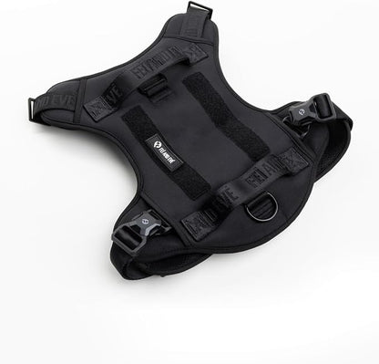 2025 New Edition, Fei & Eve MagEase Dog Harness - 3-Second Magnetic Buckles | 3-Point No-Pull Control | Heavy-Duty 900D Nylon | Dual Safety Handles | Breathable Mesh | Adjustable Fit | X-Large,Black