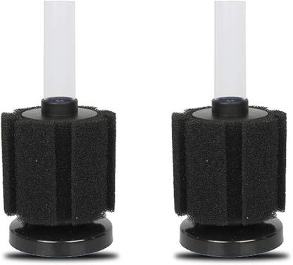 ALEGI 4pcs Large Aquarium Sponge Filter with Suction Cups, Check Valves for Breeding Fry Betta Shrimp Fish Tank (Small up to 10-20Gal 4 Pcs)