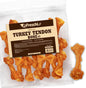 Afreschi Natural Turkey Tendon Bone (S) 8 oz, USA-Sourced Turkey Tendon, All Natural Puppy Chew, Hypoallergenic, Rawhide Alternative, for Small Breeds