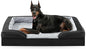 FURTIME Orthopedic Dog Bed for Extra Large Dogs - XL Plus Waterproof Dog Sofa Beds, Supportive Foam Pet Couch Bed with Removable Washable Cover, Waterproof Lining and Nonskid Bottom, Black