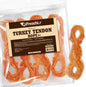 Afreschi Natural Turkey Tendon Rope (L) 10 oz, USA-Sourced Turkey Tendon, All Natural Puppy Chew, Hypoallergenic, Rawhide Alternative, for Large Breeds