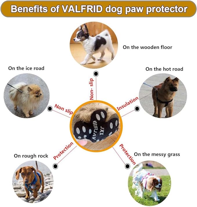 Dog Paw Pads Anti-Slip Paw Protector,15 Sets-60 Pads Keeps Dogs from Slipping On Hardwood Floors,Traction Control Non-Skid Stronger Adhesive for Senior Dogs and Weak Paws Multicolor M