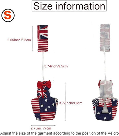 2 PCS Star Parrot Clothes for Birds Red&Balck Reusable Canary Birds Boutique Flyper Adjustable Bird Diape