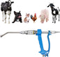 20ML Veterinary Metal Feeding Gun, Continuous Drench Gun Dosing Device Veterinary Adjustable Medicine Dispenser Husbandry Autonomous Feeding Tool, for Pig Cow, Sheep, Horse (Blue, 20ML No Bottle)