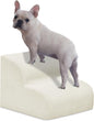 Dog Stairs & Steps for High Beds, 2 Steps High Density Foam Waterproof Dog Ramp for Small Dogs and Cats, Pet Stairs with Washable Cover for Bed, Couch, Sofa and Car, Beige (H: 11.8")