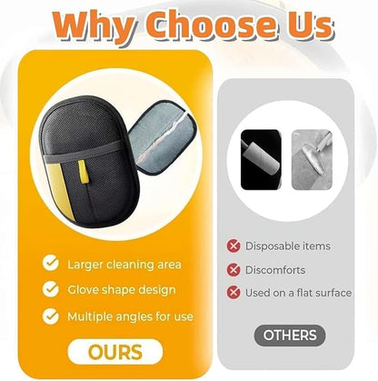 2pc Pet Hair Removal Glove,Pet Grooming Gloves,Cat Grooming for Hair Removal,Versatile Reusable Pet Hair Remover Glove