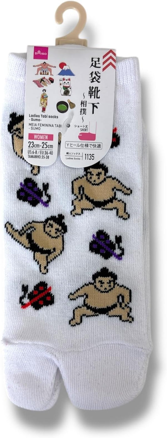 Japan Style Tabi Socks for Split Toe, Comfortable Tabi Toe Socks for Unisex Mt. Fuji, Lucky Cat, Sushi, Sumo, Ukiyoe, Hokusai