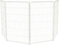 FXW Homeplus Unleashed Indoor Dog Playpen - Stress-Free and Safe Play, Heavy Duty 45 Inch 4 Wire Panels Dog Pen for Large Dogs, White│Patented