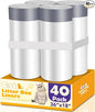 40 Count Cat Litter Liners Large, Jumbo Drawstring Extra Durable Pet Cat Pan Liners Extra-Thick Kitty Litter Box Bag 36" x 19"