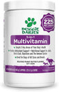 Doggie Dailies 5 in 1 Multivitamin for Dogs, Dog Multivitamin for Skin and Coat Health, Joint Health, Improved Digestion, Antioxidants, Support a Healthy Immune System (Peanut Butter) 225 Soft Chews