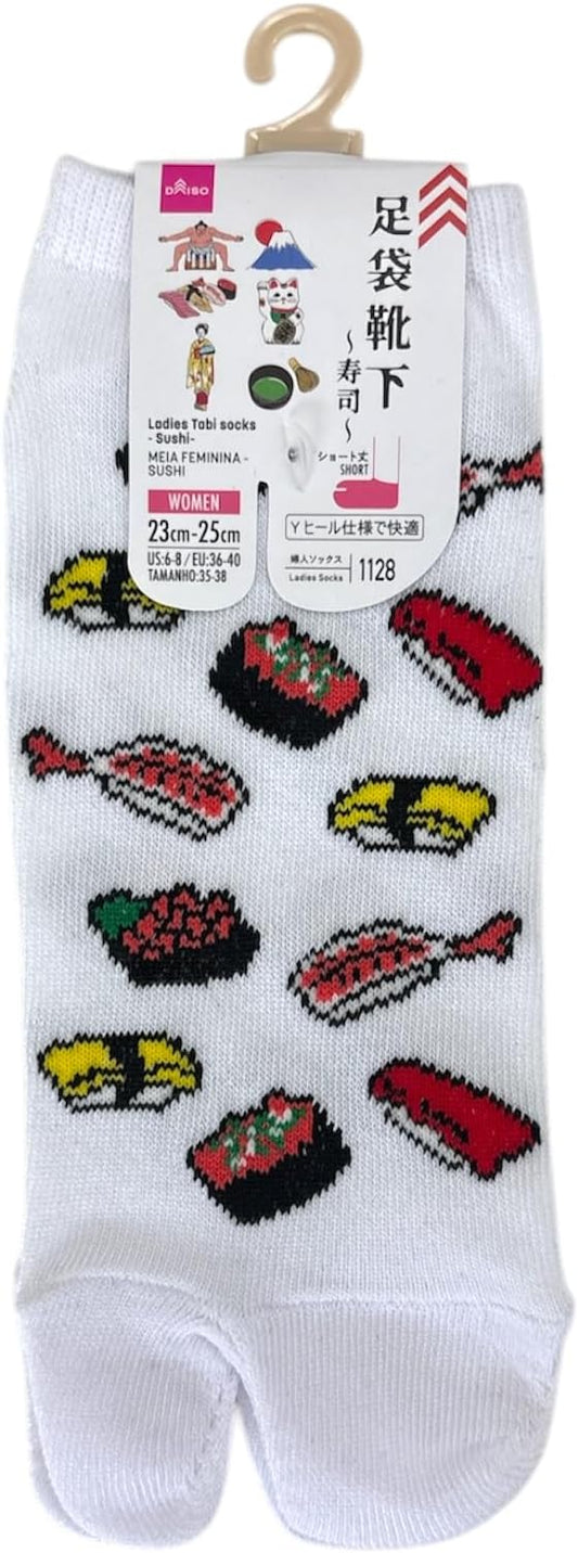 Japan Style Tabi Socks for Split Toe, Comfortable Tabi Toe Socks for Unisex Mt. Fuji, Lucky Cat, Sushi, Sumo, Ukiyoe, Hokusai