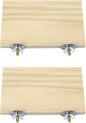 2pcs Bird Perch Platform Flat Stand Beak Paw Grinding Wood for Parrot Parakeet Cockatiel Lovebird Conure Finch Budgie