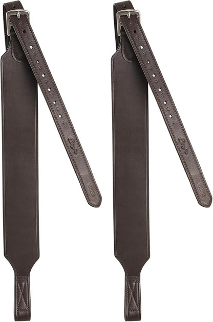 Exion Wide Stability Stirrup Leathers for English Saddles | Premium Cowhide Leather | Enhanced Leg Stability & Comfort | Sizes: 48" to 62"