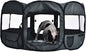 Amazon Basics Portable Soft Pet Dog Octagonal Travel Playpen, Large (45 x 45 x 24 inches), Grey