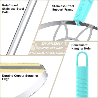 63“Ultra Long Carpet Rake by LINTPLUS-Heavy Duty Carpet Scraper & Pet Hair Remover for Deep Cleaning, Efficient Dog Hair Remover for Carpets,Rugs,Furniture-Durable Carpet Rake for Home Use
