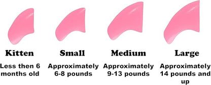 40 Pack Soft Nail Caps for Cat Claws Soft Pink Medium