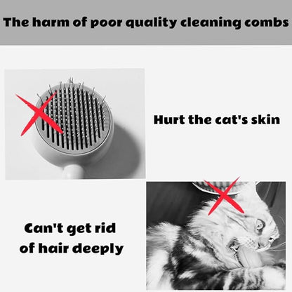 2Pcs Cat Tongue Comb, Pet Grooming Brush, Hair Massage Tool for Cats, Suitable for Short-haired, Long-haired, Kittens, Pet Cleaning Supplies