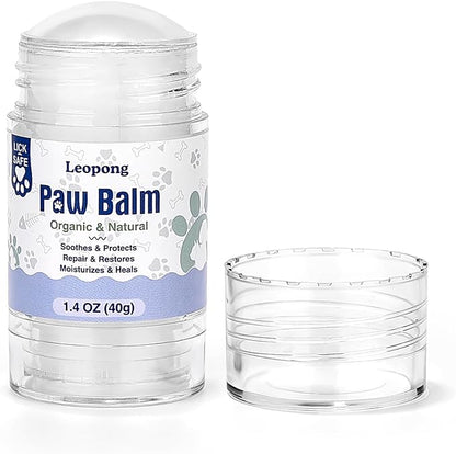 Dog Paw Balm, Moisturizer & Protection for Cracked Dry & Damaged Paws, Nose & Elbows Natural Lick Safe Dog Nose Balm