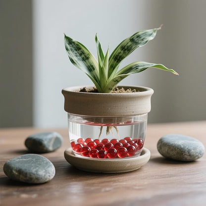 2.16LB Glass Beads Vase Filler Aquarium Gravel Decor Flat Glass Marbles Gems Pebbles Fish Tank Rocks Home Decorative Art Craft - Red