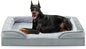 FURTIME Orthopedic Dog Bed for Extra Large Dogs - XL Plus Waterproof Dog Sofa Beds, Supportive Foam Pet Couch Bed with Removable Washable Cover, Waterproof Lining and Nonskid Bottom, Light Grey