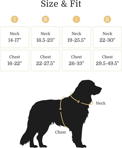 2025 New Edition, Fei & Eve MagEase Dog Harness - 3-Second Magnetic Buckles | 3-Point No-Pull Control | Heavy-Duty 900D Nylon | Dual Safety Handles | Breathable Mesh | Adjustable Fit, Medium,Champagne