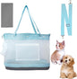 Dog Purse Carrier for Small Dogs Cat Kitty Puppy Rabbit Bunny Dog Cat Bag Carrier for Animals up to 22lbs Soft Sided Collapsible Pet Carrier Sling for Outing Travel Vet-Light Blue