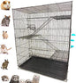 Extra Large 4-Floors with Tight 3/8-Inch Bar Spaing for Ferret Chinchilla Sugar Glider Rats Mice Hamster Gerbil Squirrel Rodent Degu Dagus Small Animal Critter Cage