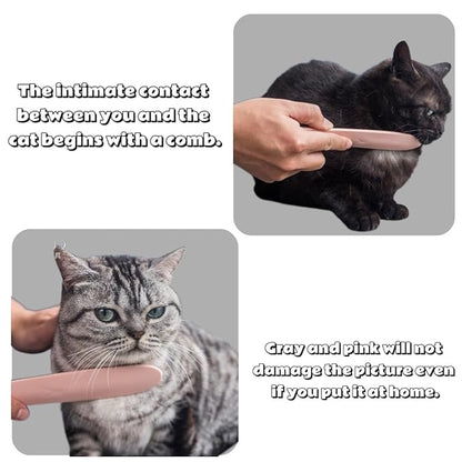 2Pcs Cat Tongue Comb, Pet Grooming Brush, Hair Massage Tool for Cats, Suitable for Short-haired, Long-haired, Kittens, Pet Cleaning Supplies